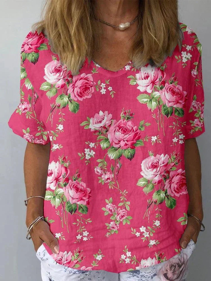 Lisa | Artistic Floral Shirt